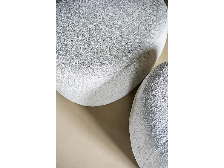 Poef Liby - Beige 90x70x35 cm - Groot en Comfortabel