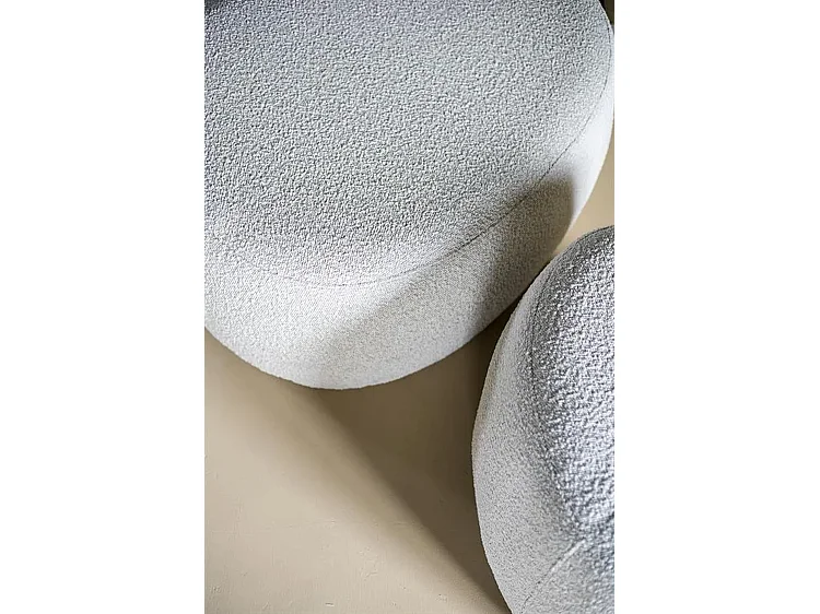 Pouf Liby - Beige - 70x48.5x42 cm - Petit modèle