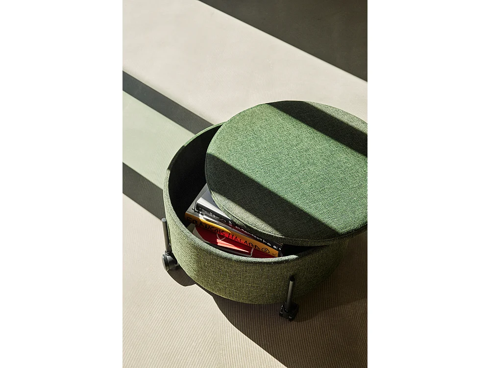 Hübsch Pouf Grande Acrilico Verde CONTAIN