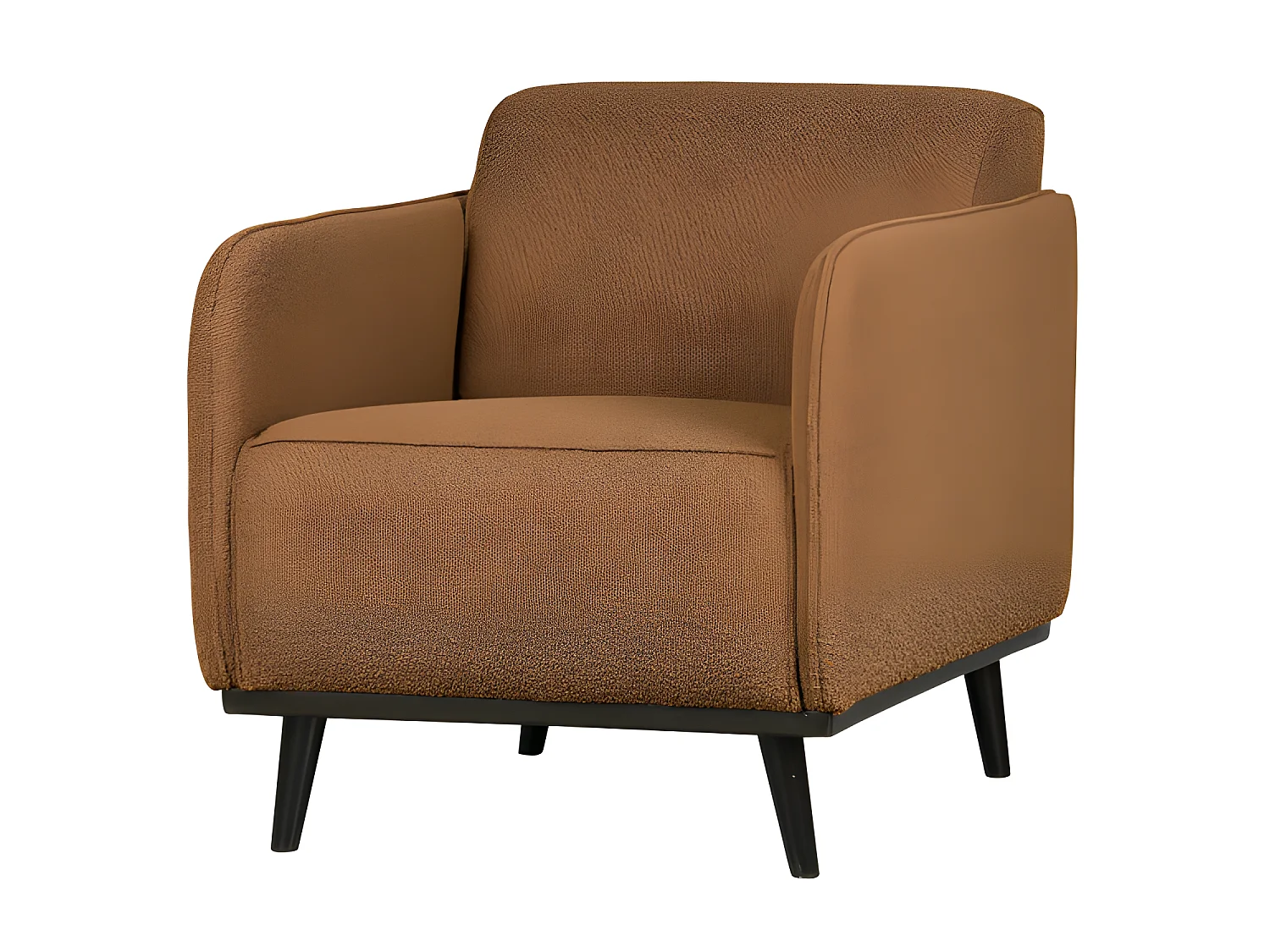 Petit fauteuil douillet en tissu bouclé STATEMENT