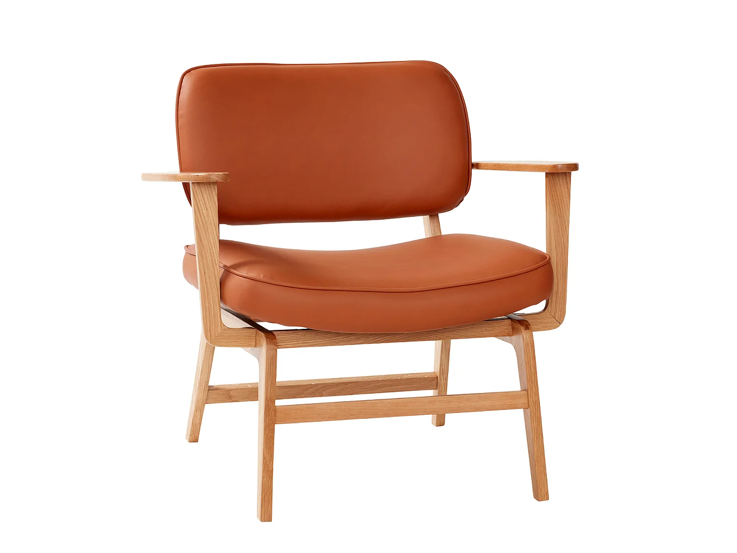 Hübsch Poltrona Lounge Carvalho Brown/Natural HAZE