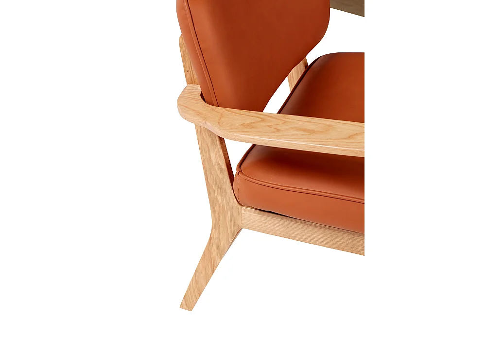 Hübsch Poltrona Lounge Carvalho Brown/Natural HAZE
