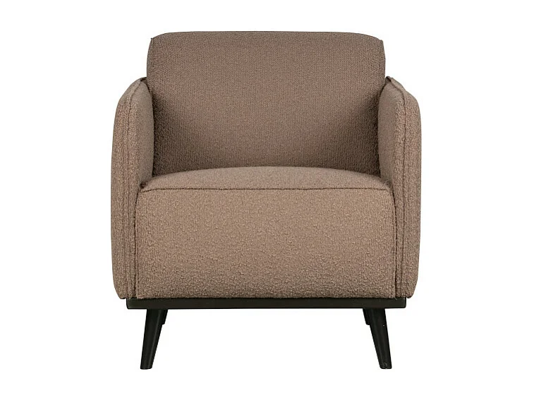 Petit fauteuil douillet en tissu bouclé STATEMENT