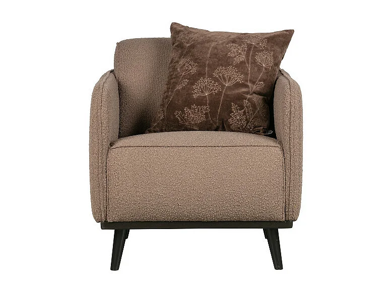 Petit fauteuil douillet en tissu bouclé STATEMENT