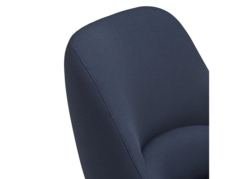 Fauteuil en tissu avec accoudoirs en métal DINS