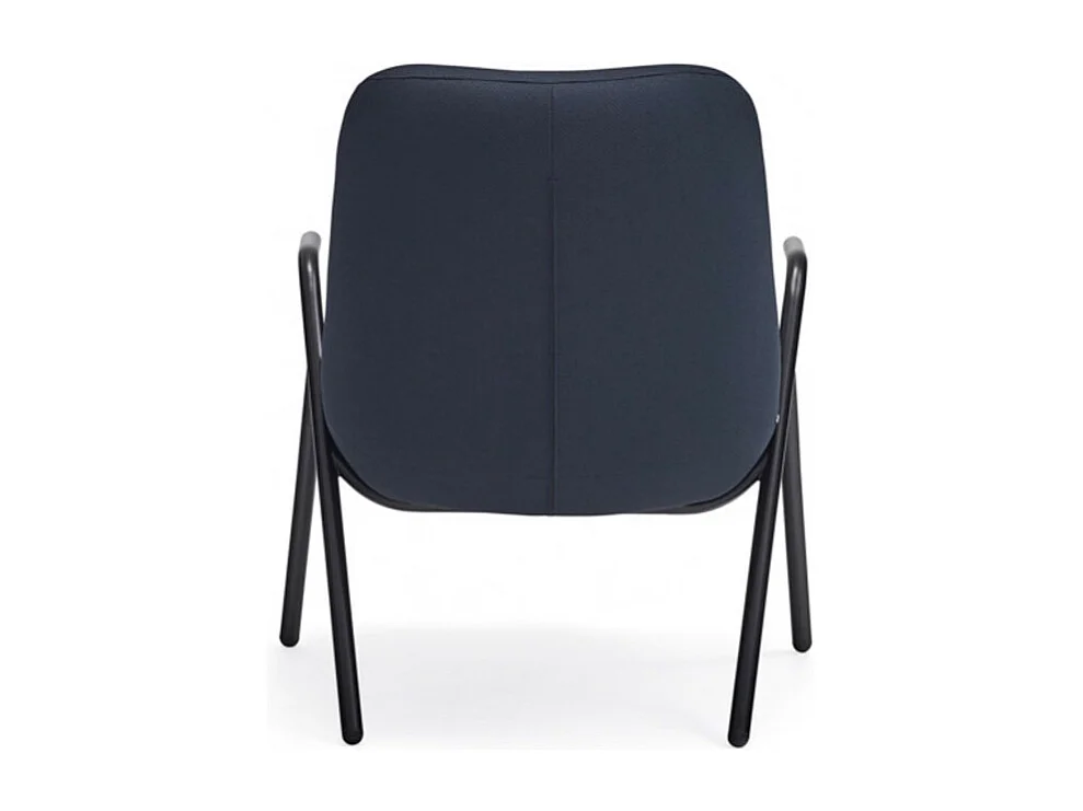 Fauteuil en tissu avec accoudoirs en métal DINS