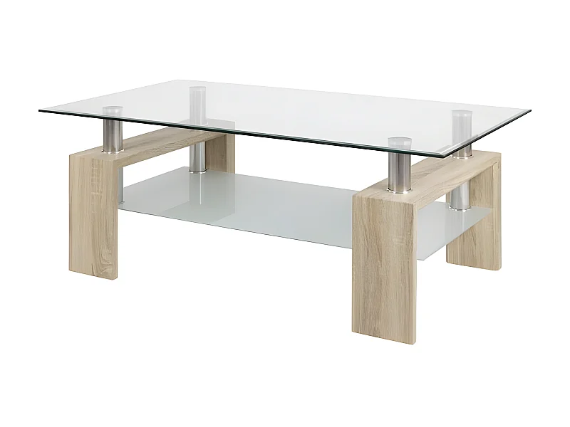 Mesa de Centro Missouri de Cristal Templado