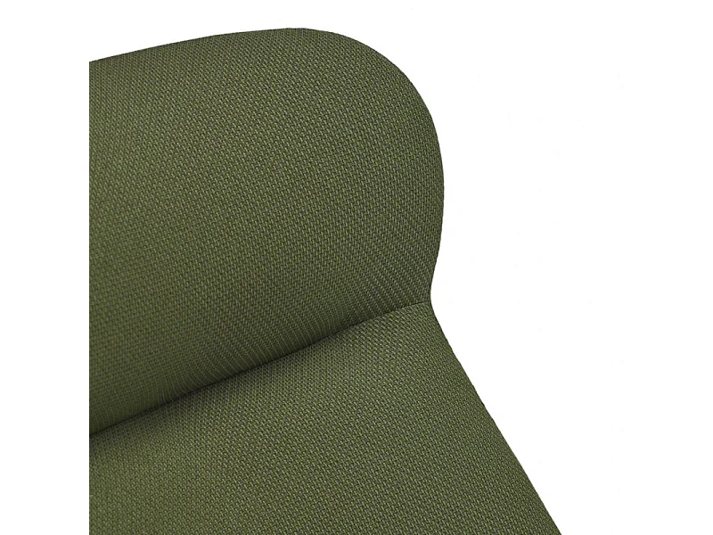 Fauteuil haut dossier pieds métal en tissu DINS