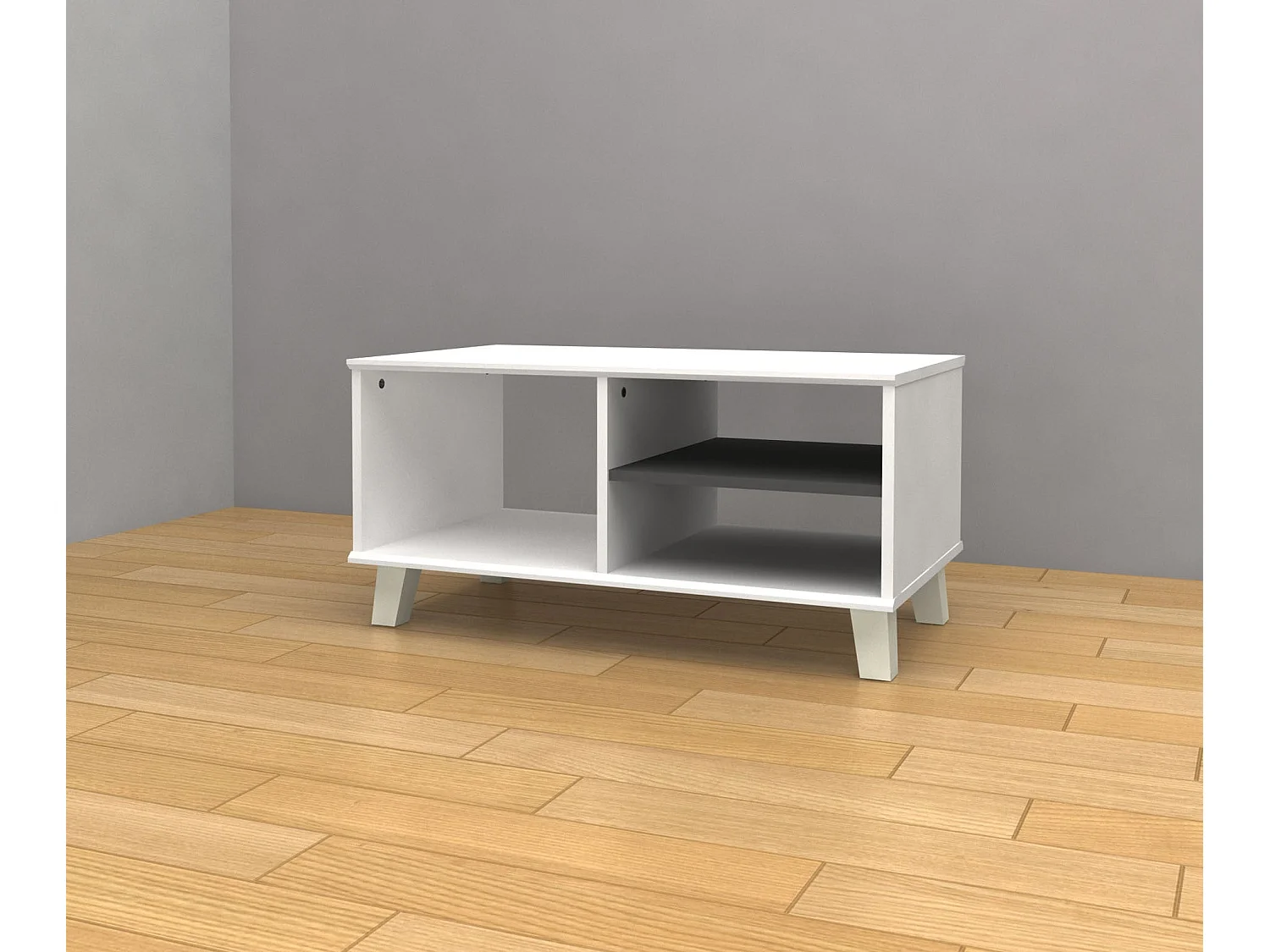 Mesa de Centro DN, Blanco 80x40 cm