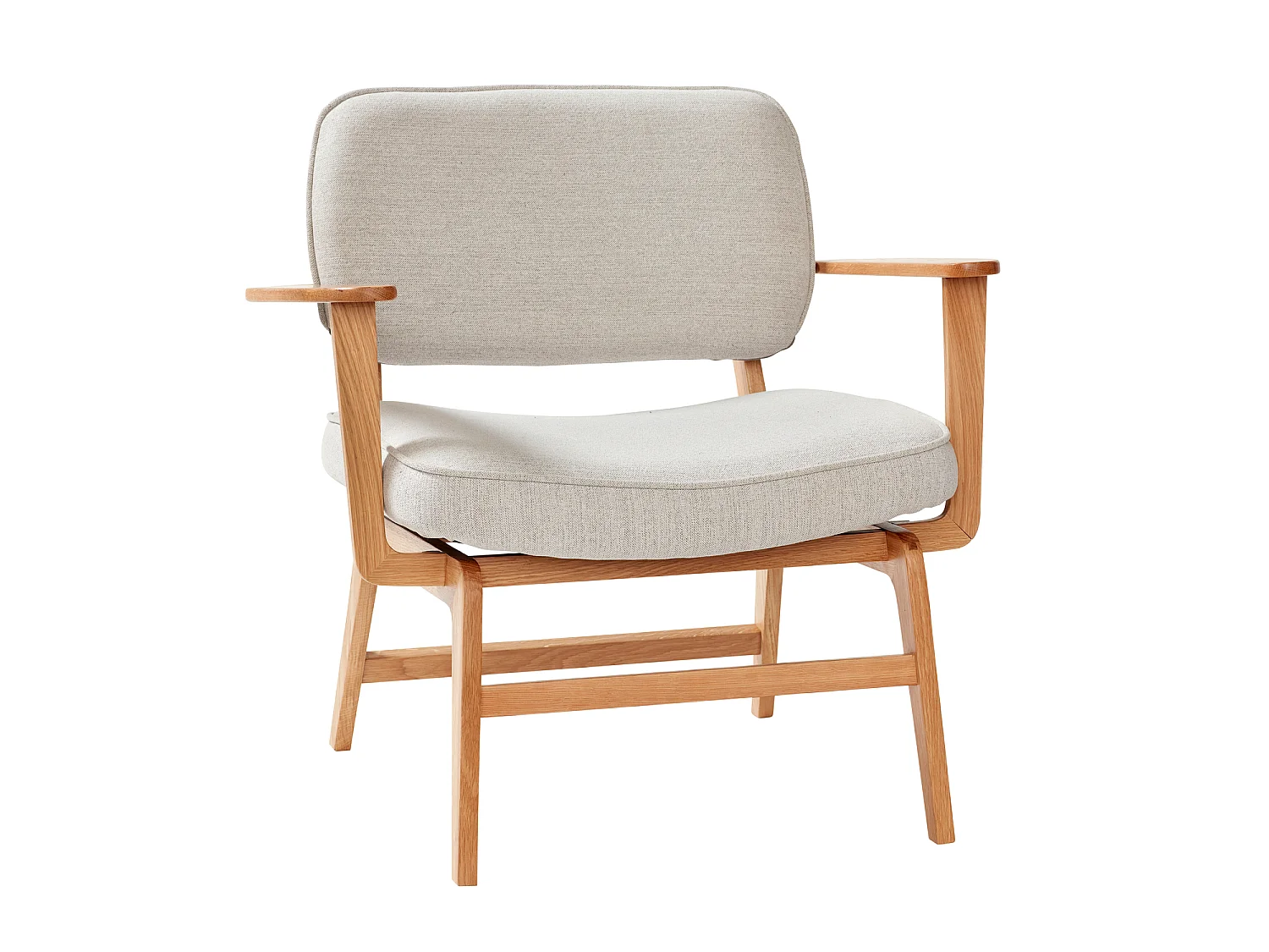 Hübsch Poltrona lounge Legno Rovere Grigio HAZE