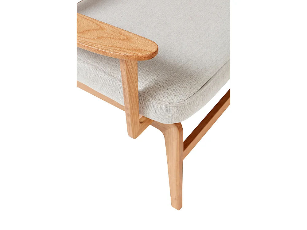 Hübsch Poltrona lounge Legno Rovere Grigio HAZE