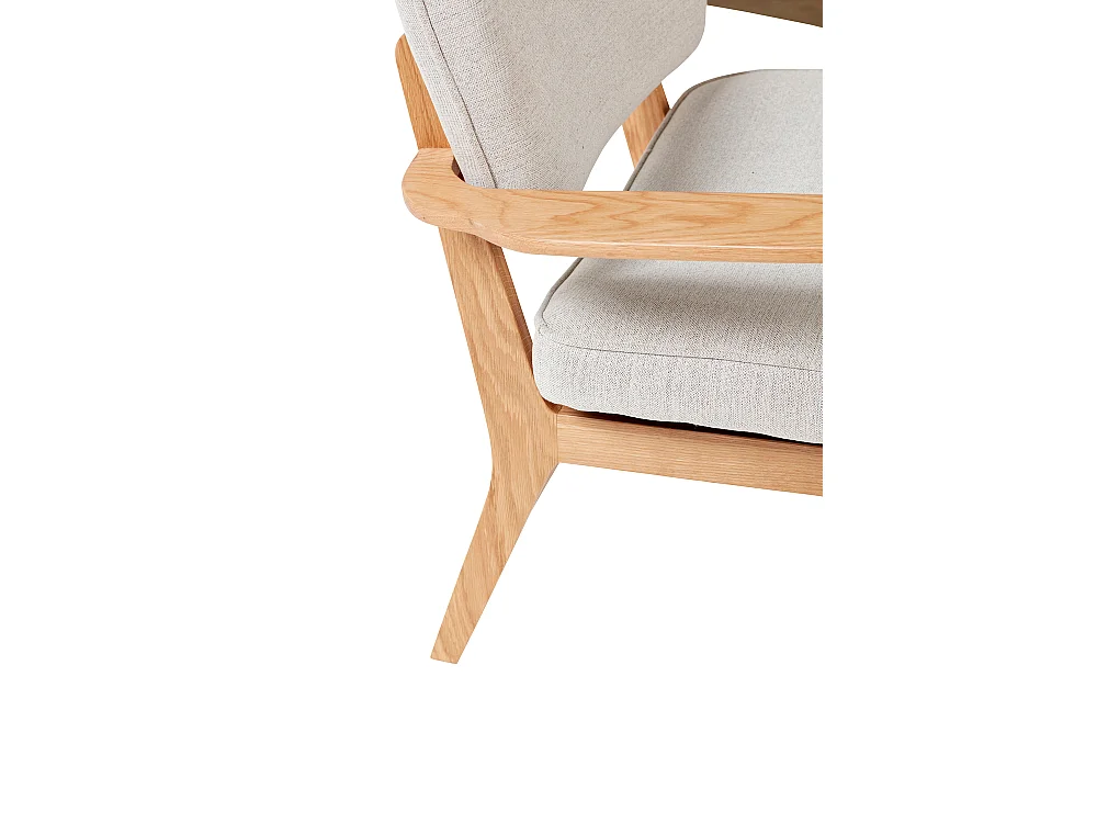 Hübsch Poltrona lounge Legno Rovere Grigio HAZE
