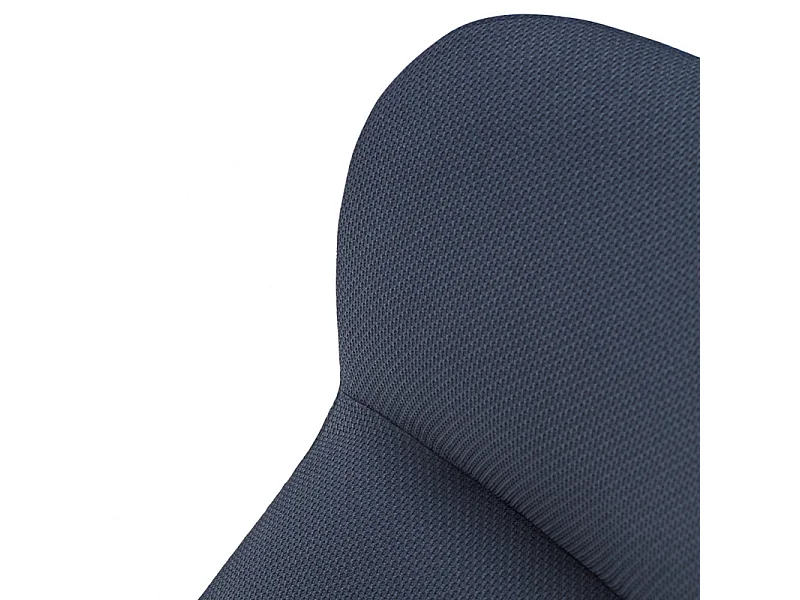 Fauteuil haut dossier pieds métal en tissu DINS