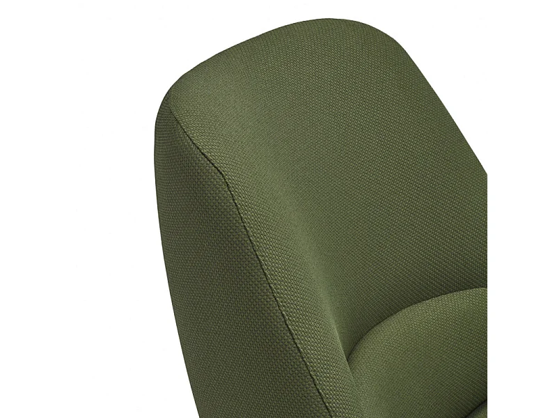 Fauteuil en tissu avec accoudoirs en métal DINS