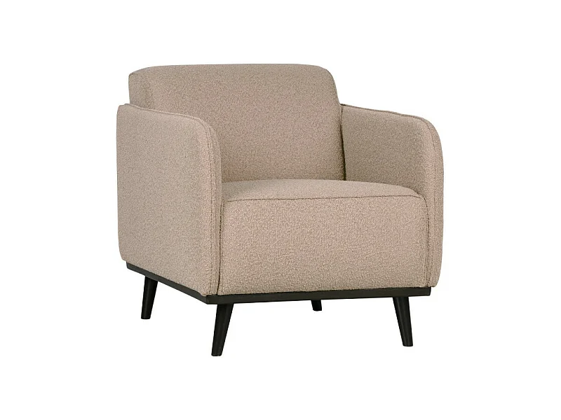 Petit fauteuil douillet en tissu bouclé STATEMENT