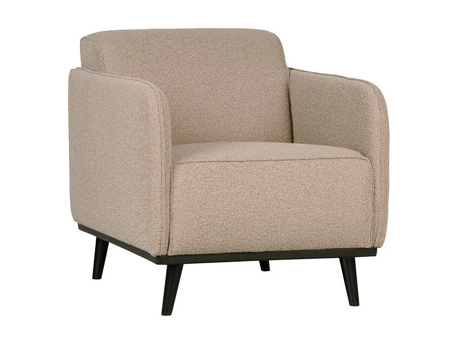 Petit fauteuil douillet en tissu bouclé STATEMENT
