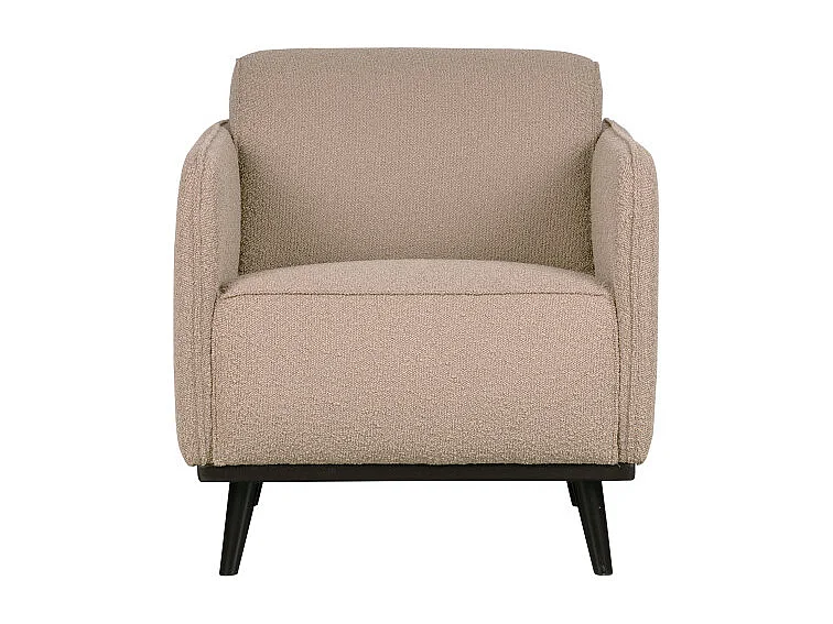 Petit fauteuil douillet en tissu bouclé STATEMENT