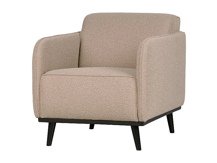 Petit fauteuil douillet en tissu bouclé STATEMENT