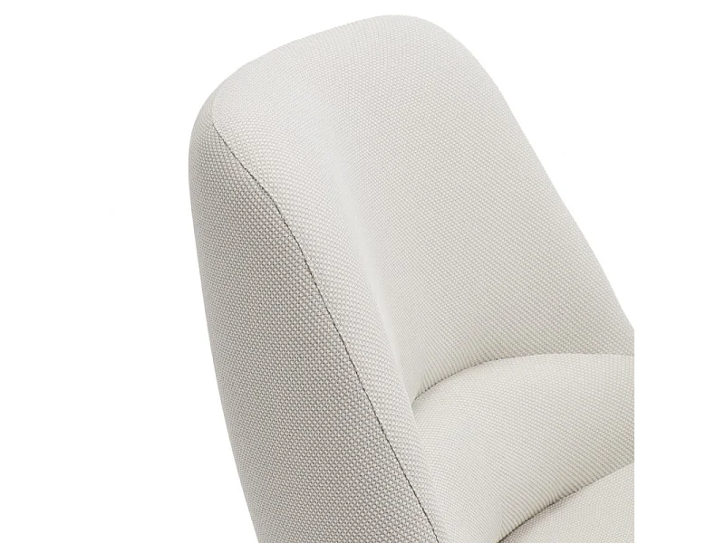 Fauteuil en tissu avec accoudoirs en métal DINS