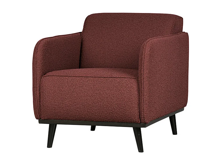 Petit fauteuil douillet en tissu bouclé STATEMENT