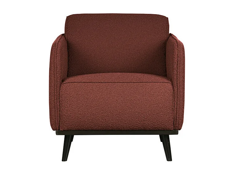 Petit fauteuil douillet en tissu bouclé STATEMENT