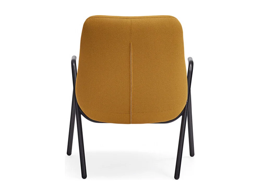 Fauteuil en tissu avec accoudoirs en métal DINS