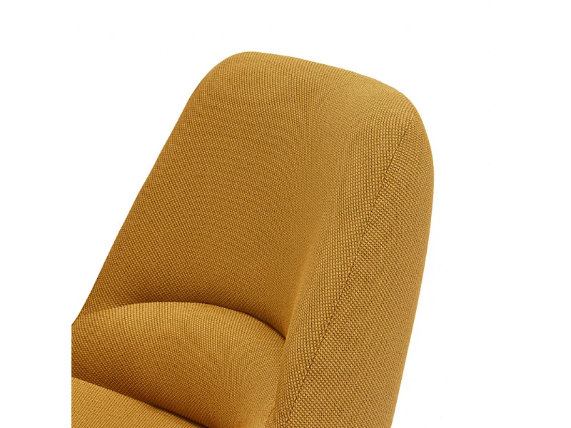 Fauteuil en tissu avec accoudoirs en métal DINS