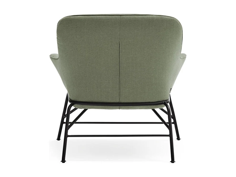 Fauteuil design en tissu pieds métal SADIRA