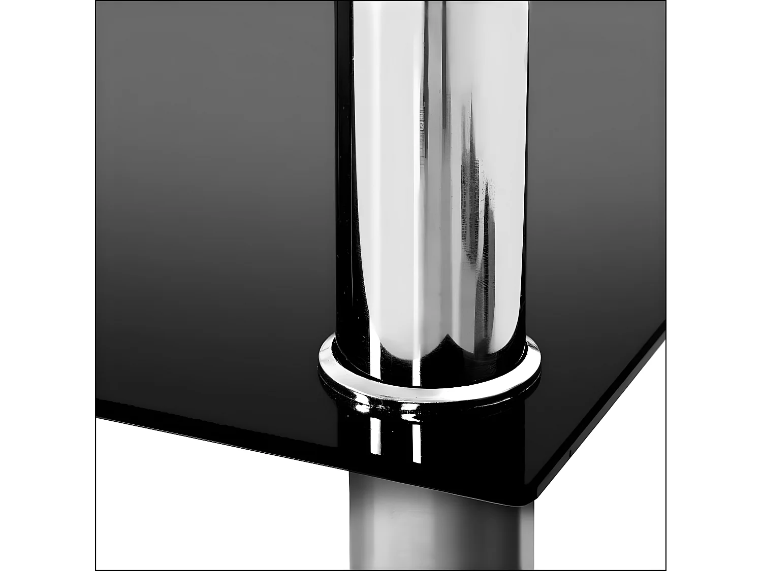 Mesa de Centro de Cristal Templado 2 Niveles, Blanco 90x50 cm