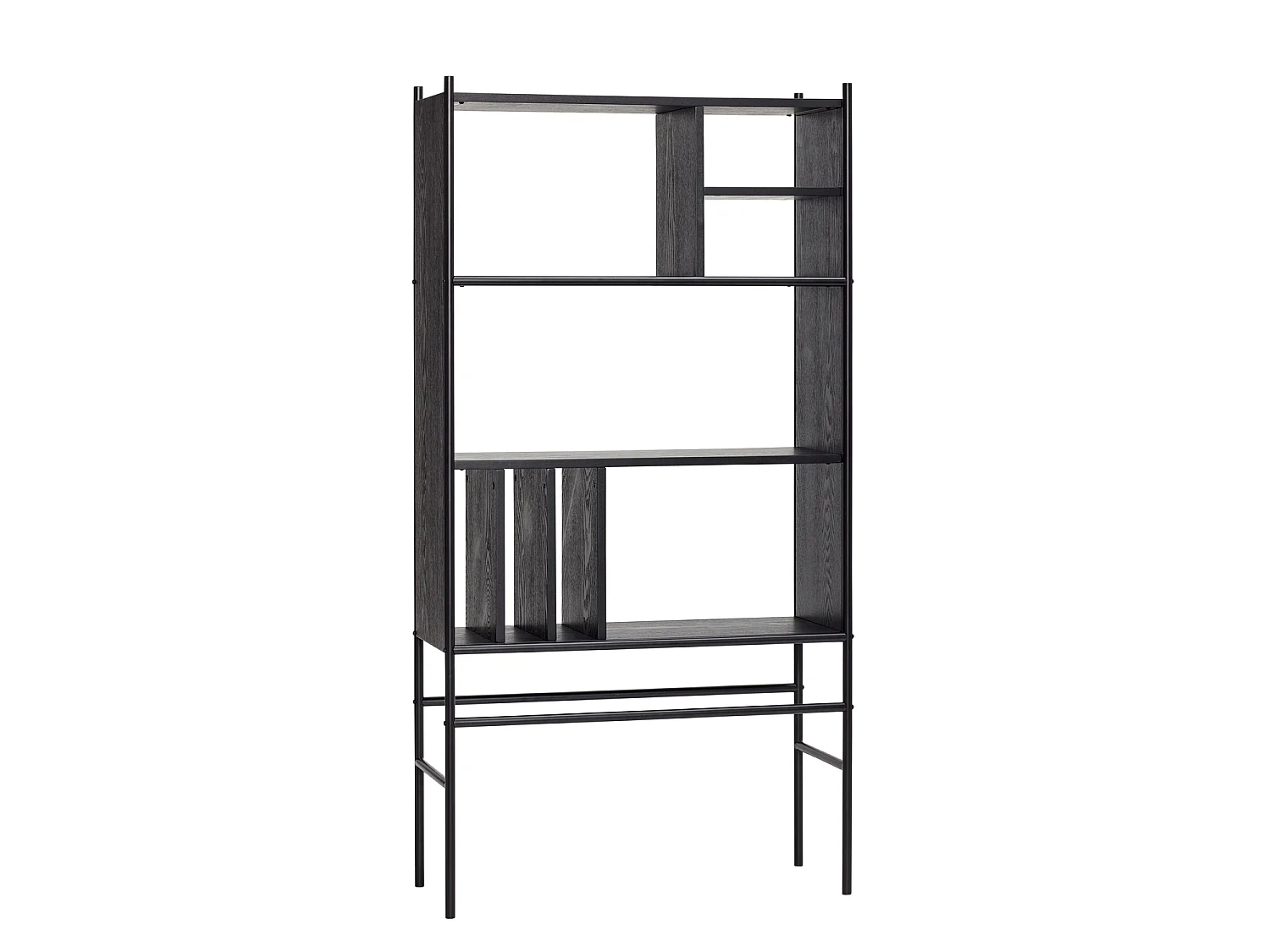 Hübsch Estantería Divide Madera Fresno Negro