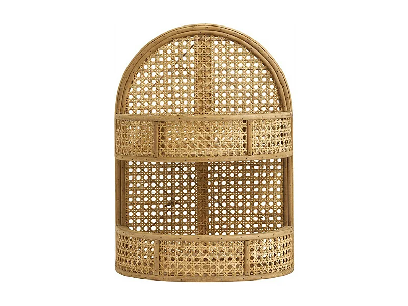 Etagère murale arrondie en rotin NOTTE