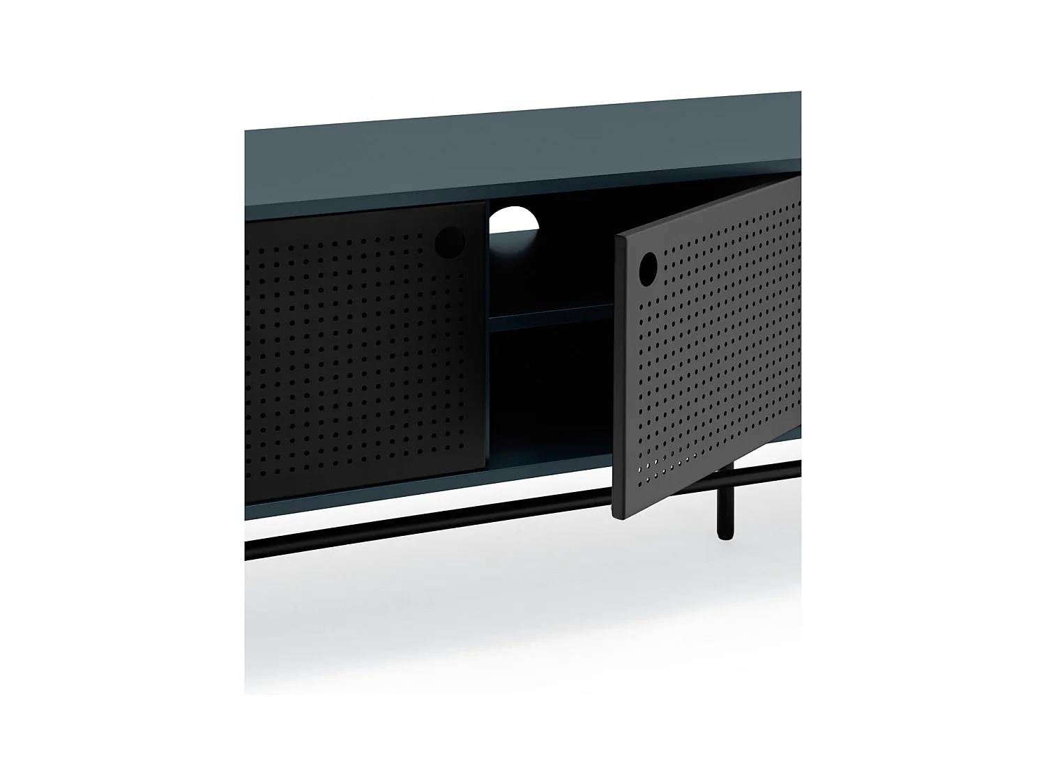 Meuble TV bleu 180x40 cm