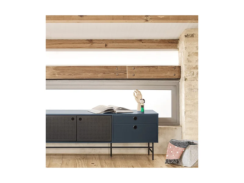 Mobile TV blu 180x40 cm