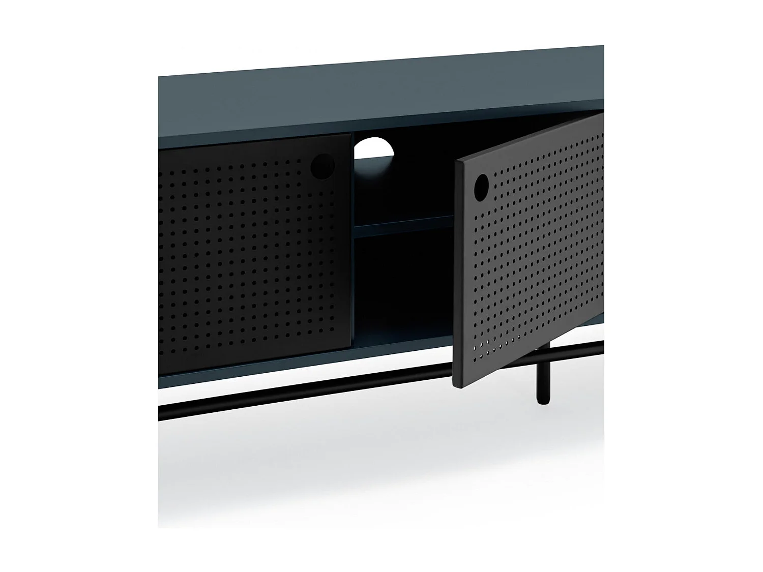 Meuble TV bleu 180x40 cm