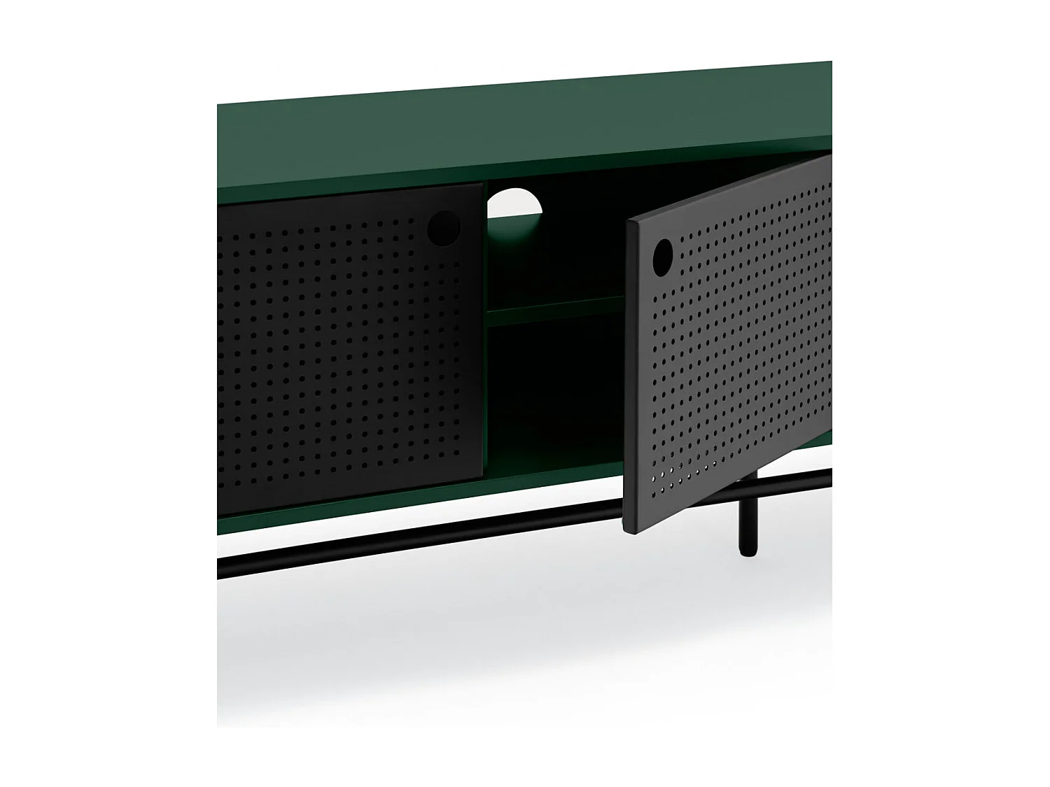 Meuble TV vert 180x40 cm