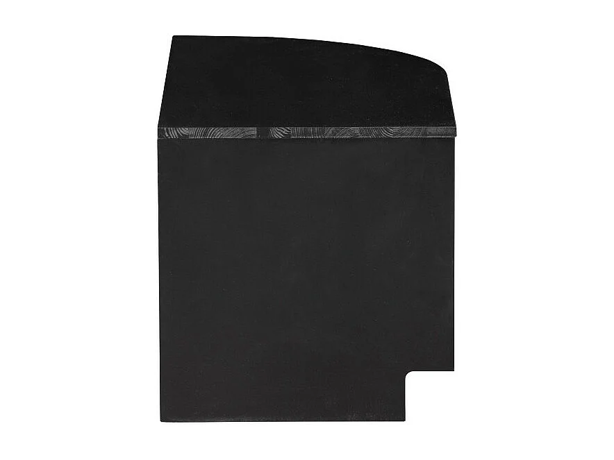 Finca - Meuble TV 2 tiroirs en bois L78cm - Noir