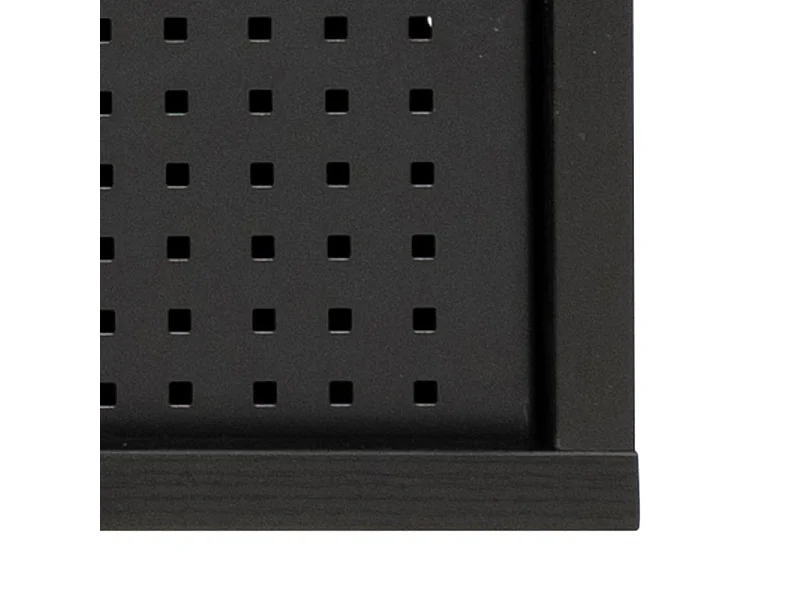 Angus meubles de télévision 2 portes coulissantes, frêne décor noir.