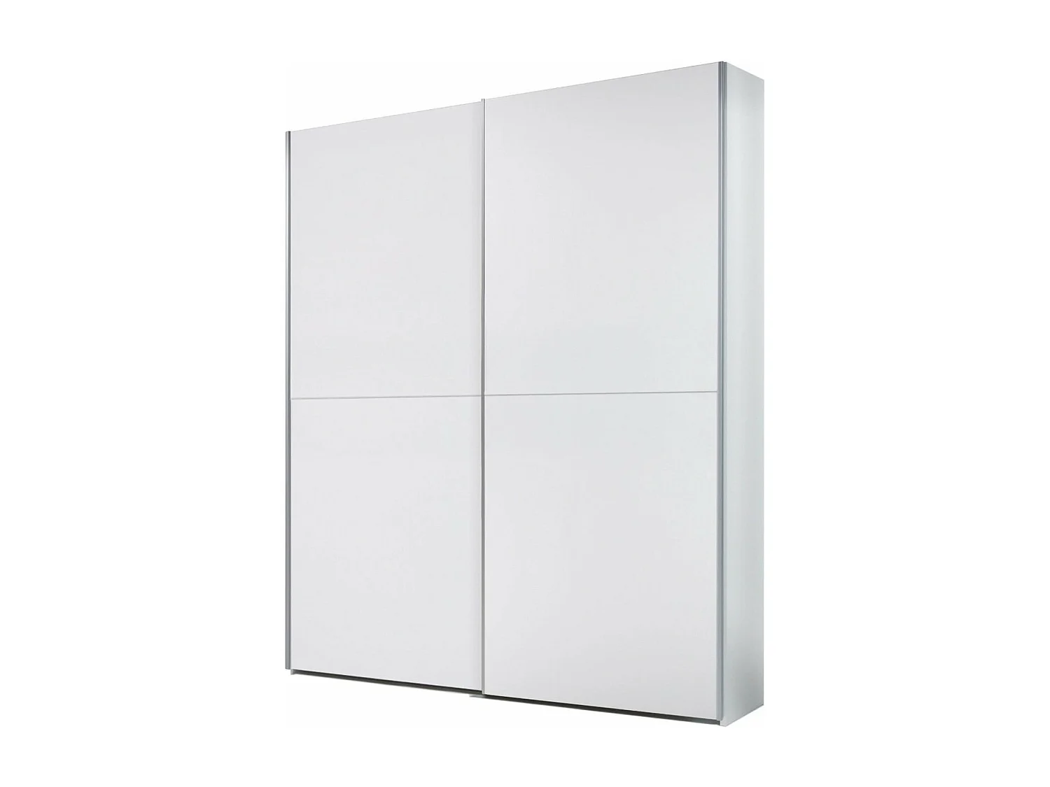 Armario 2 Puertas Correderas Time Blanco y Cambria 196x170x59 cm