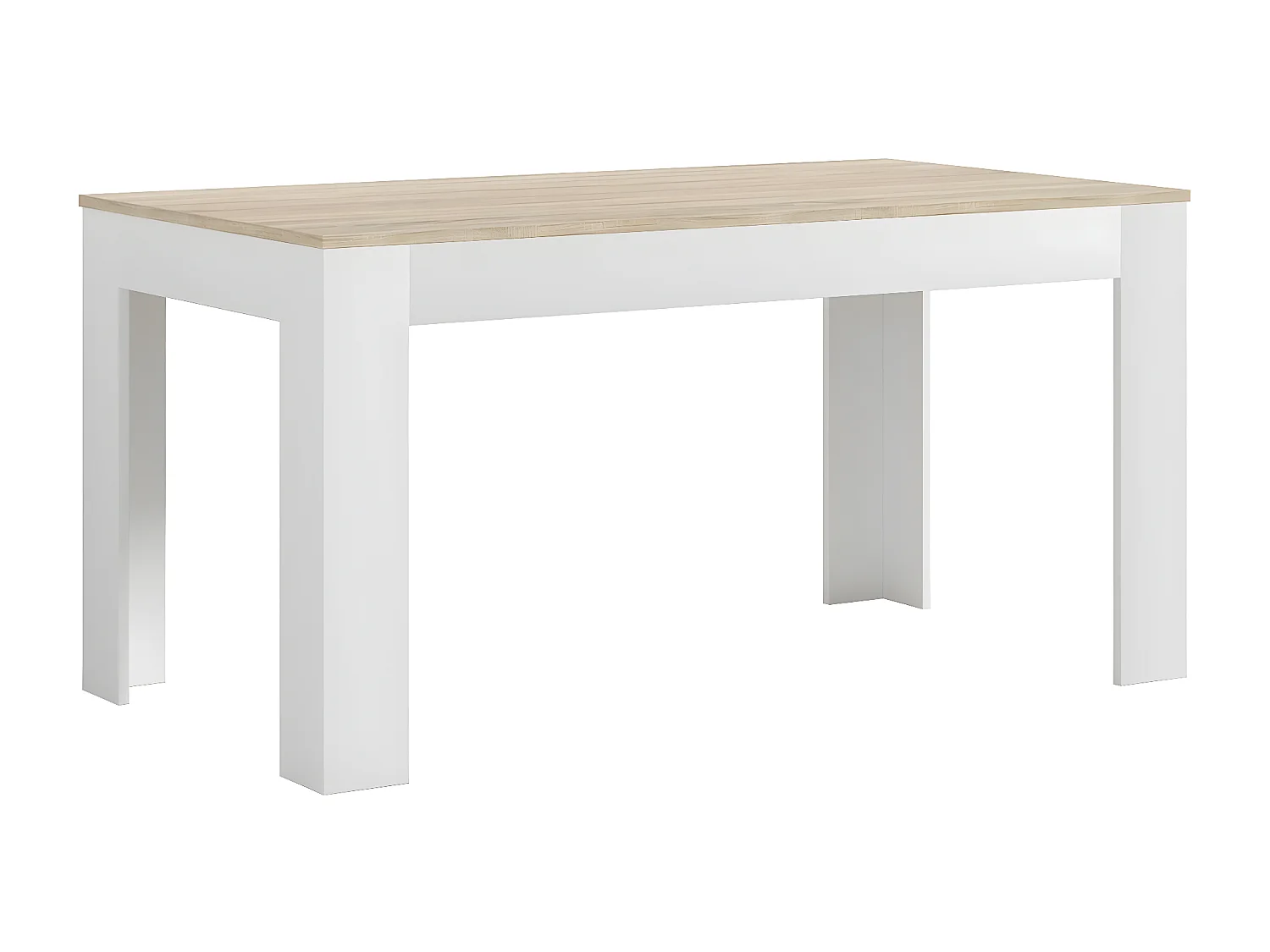 Mesa Extensible de Comedor o Cocina Mira 178cm, Blanco