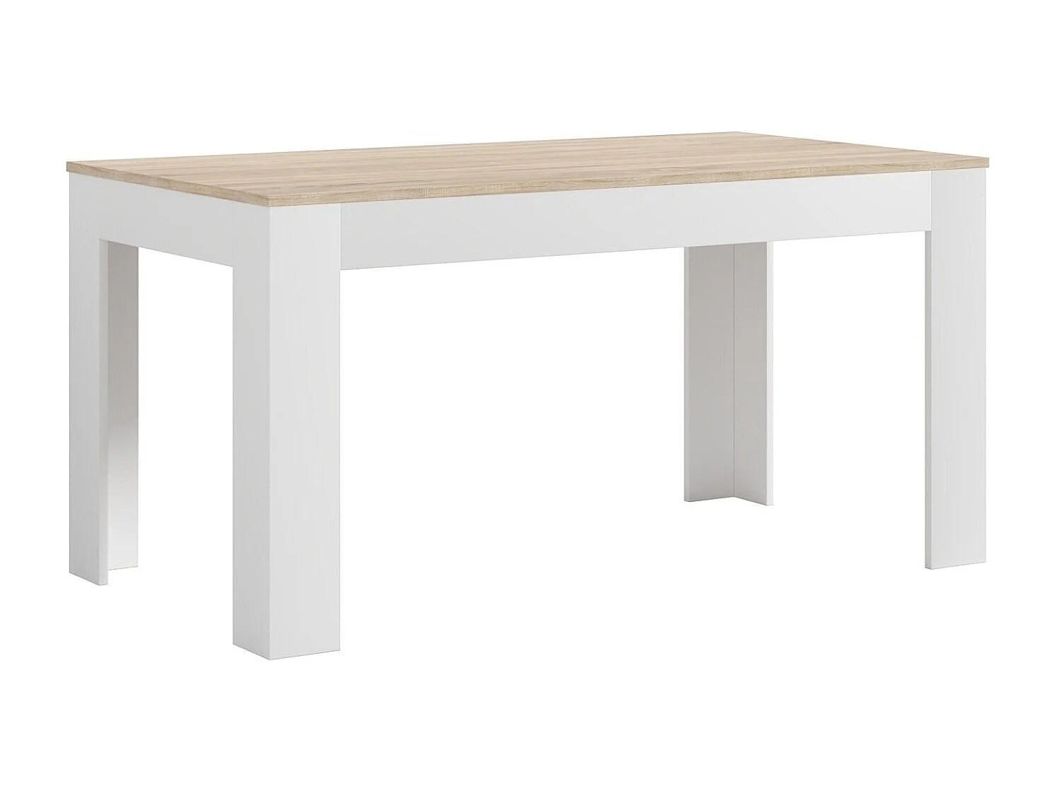 Mesa Extensível de Jantar ou Cozinha Mira 178cm, Branco