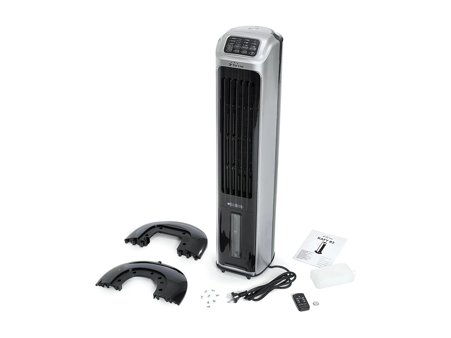 Climatizador evaporativo de bajo consumo con calefactor e ionizador