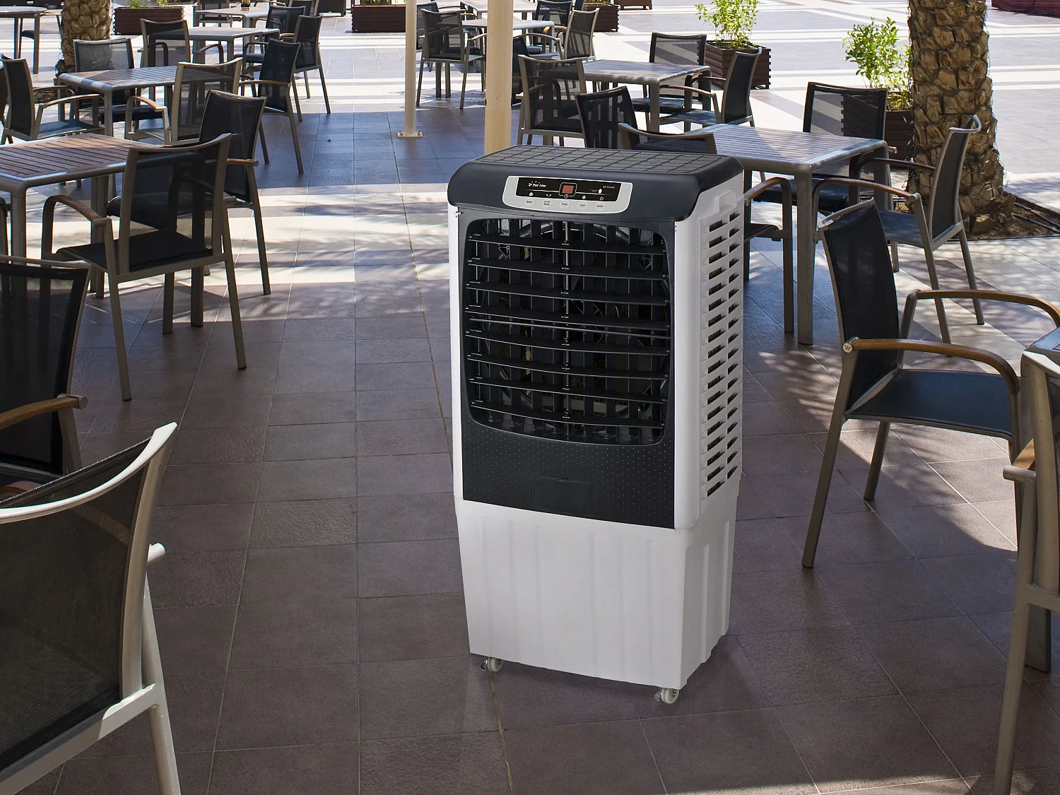 Rafraichisseur d'air par évaporation électronique à débit élevé