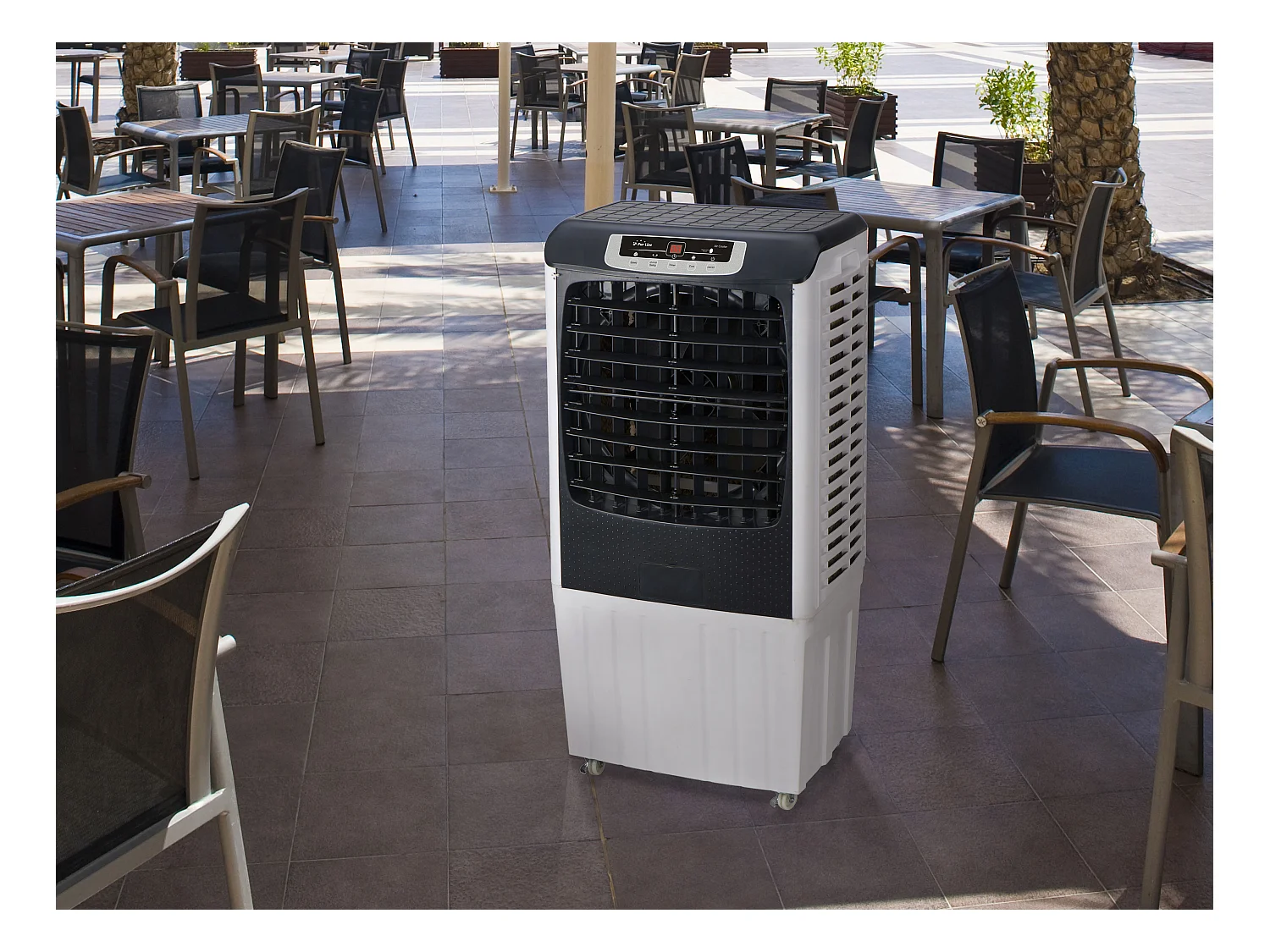 Rafraichisseur d'air par évaporation électronique à débit élevé