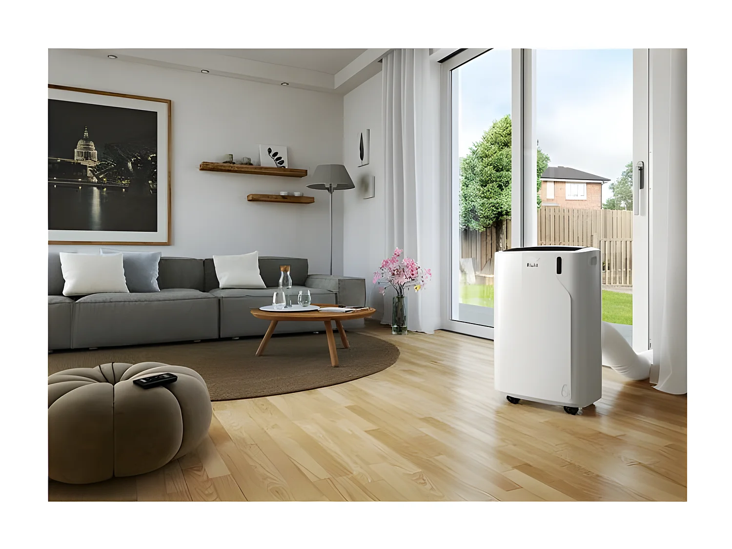 CLIM MOBILE-2500W-9800BTU/h- Classe A-EER 2,6-Gaz R290-47 à 50dB(A)-Piè DELONGHI - PACEM90SILENT