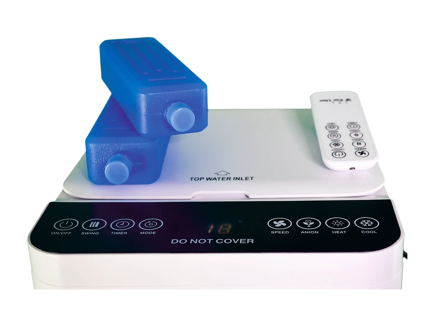 Rafraichisseur d'air par évaporation à débit élevé et chauffage