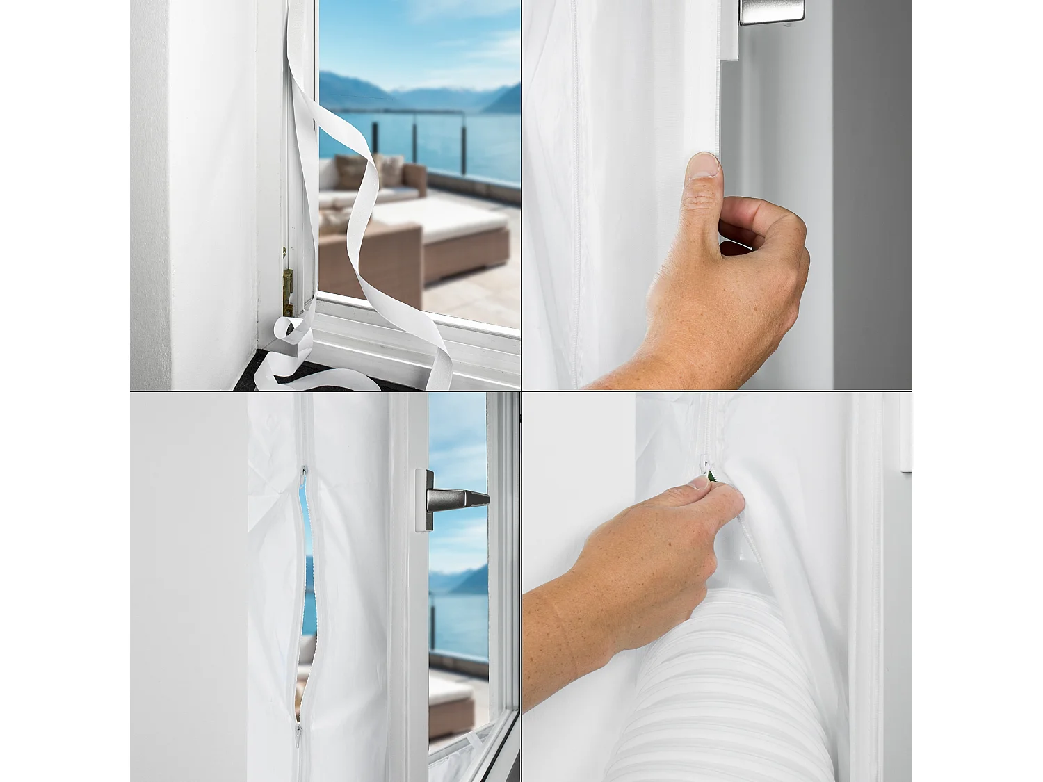 Vedação da janela do ar condicionado para ar condicionado móvel, máquina de secar roupa, Hot Air Stop