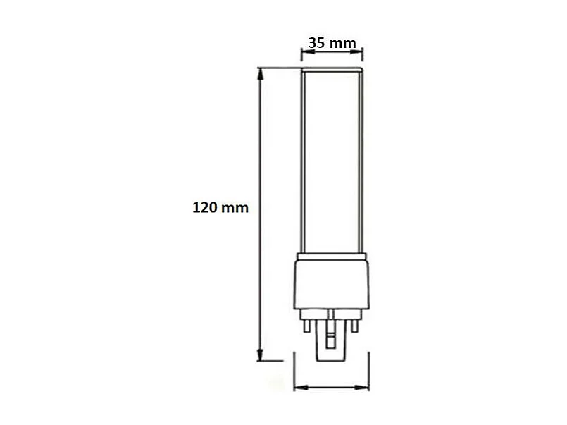 Ampoule LED G24 7W 700lm 4000K Blanc neutre