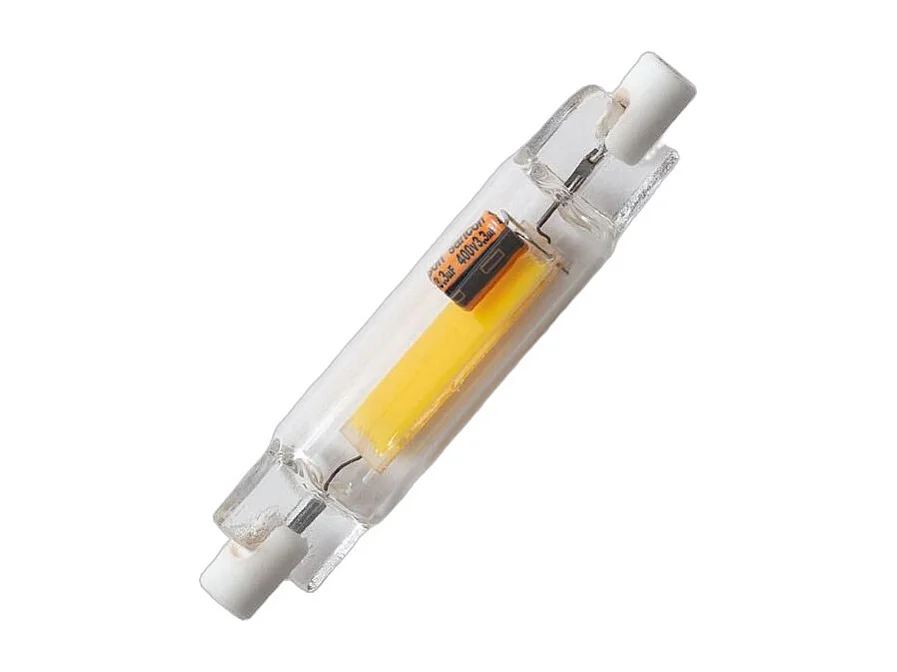 Bombilla LED R7S 4W 400 lm COB 78mm No Flicker 3000K Blanco Cálido