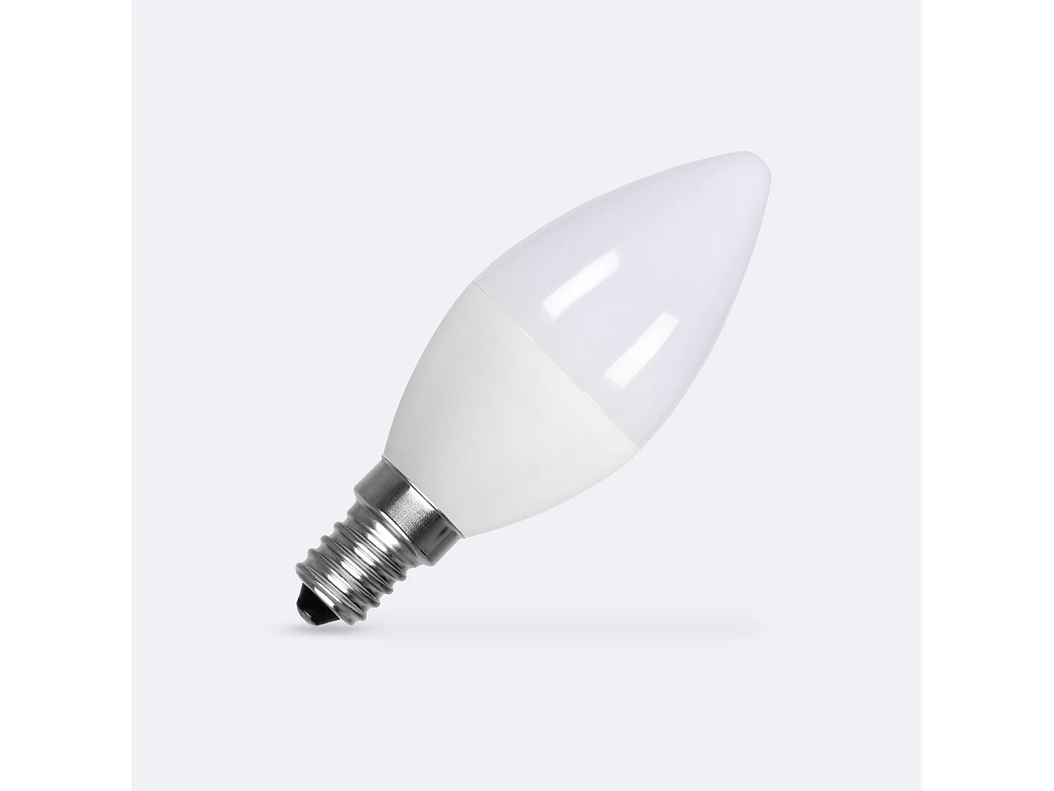 Lampadina LED E14 5W 500lm C37  No Flicker 4000K Bianco Naturale