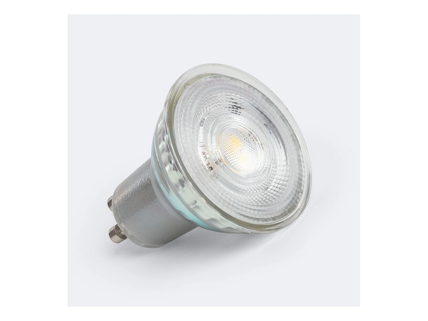 Lampadina LED GU10 7W 700 lm Vetro 60º No Flicker 6000K Bianco Freddo
